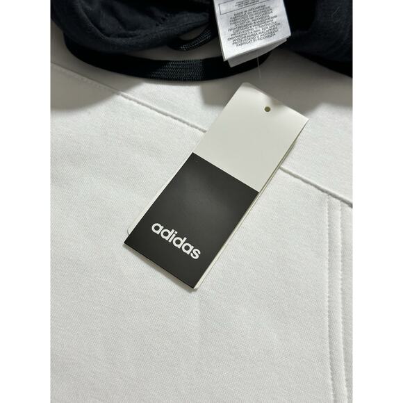 Adidas Big Spellout Colorblock Black & White Pullover Hoodie Sweatshirt 2XL NWT - Picture 10 of 10